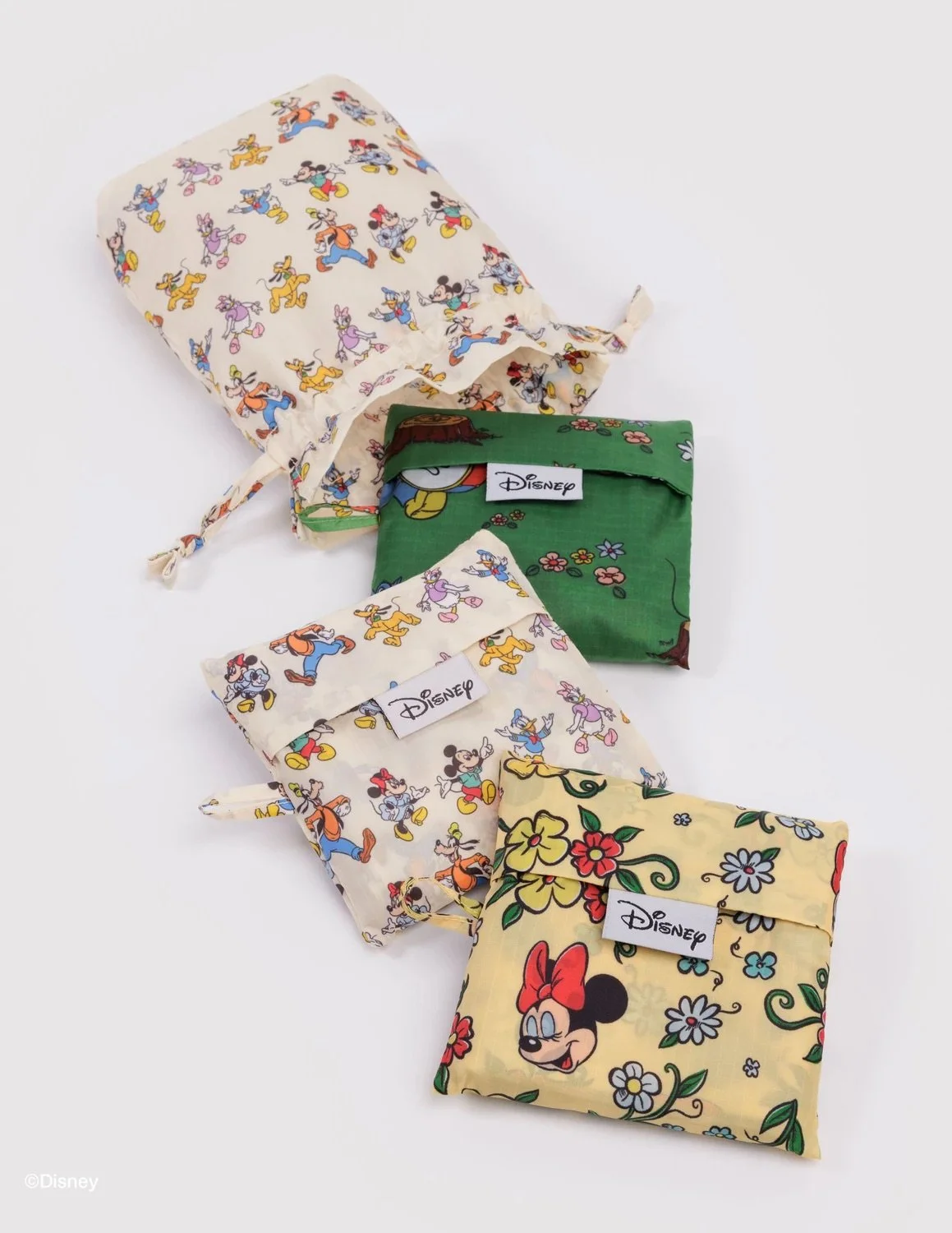 Standard Baggu Set of 3 - Storybook Scenes, Mickey &amp; Friends, &amp; Storybook Floral