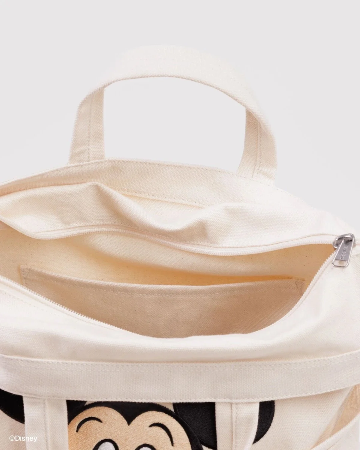 Embroidered Mickey Mouse Club Zip Duck Bag