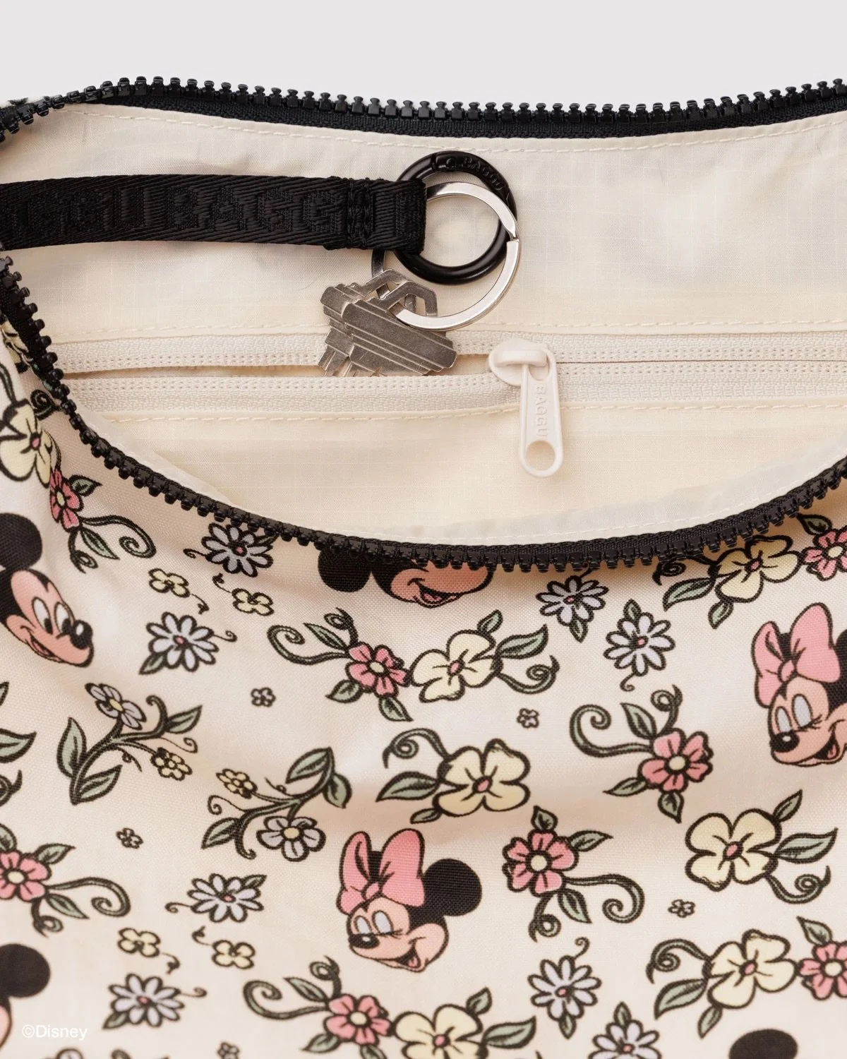 Storybook Floral Medium Crescent Bag