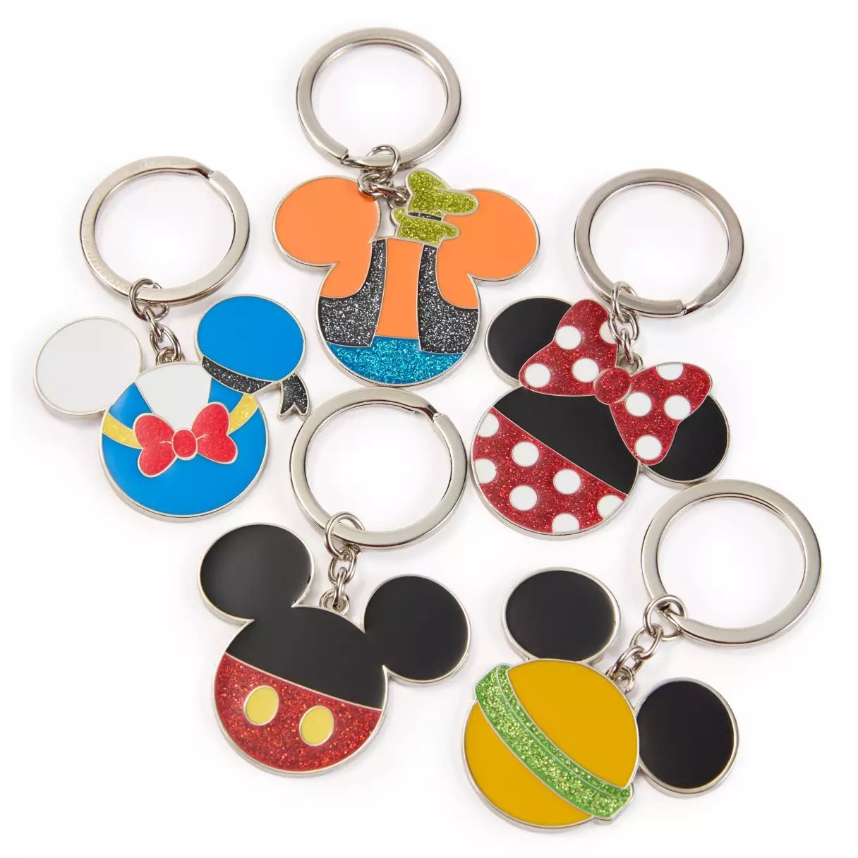 Mickey &amp; Friends Icon Keychain Set
