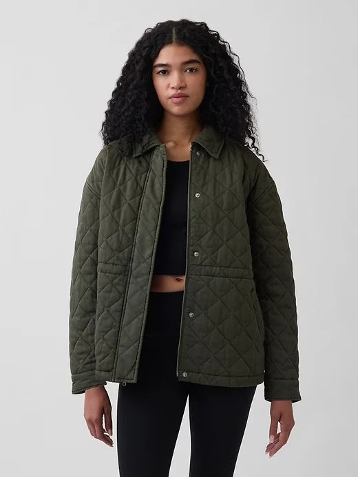 Oversized Quilted Field Jacket