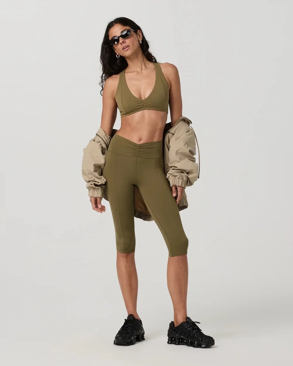Vuori AllTheFeels Shirred Bra