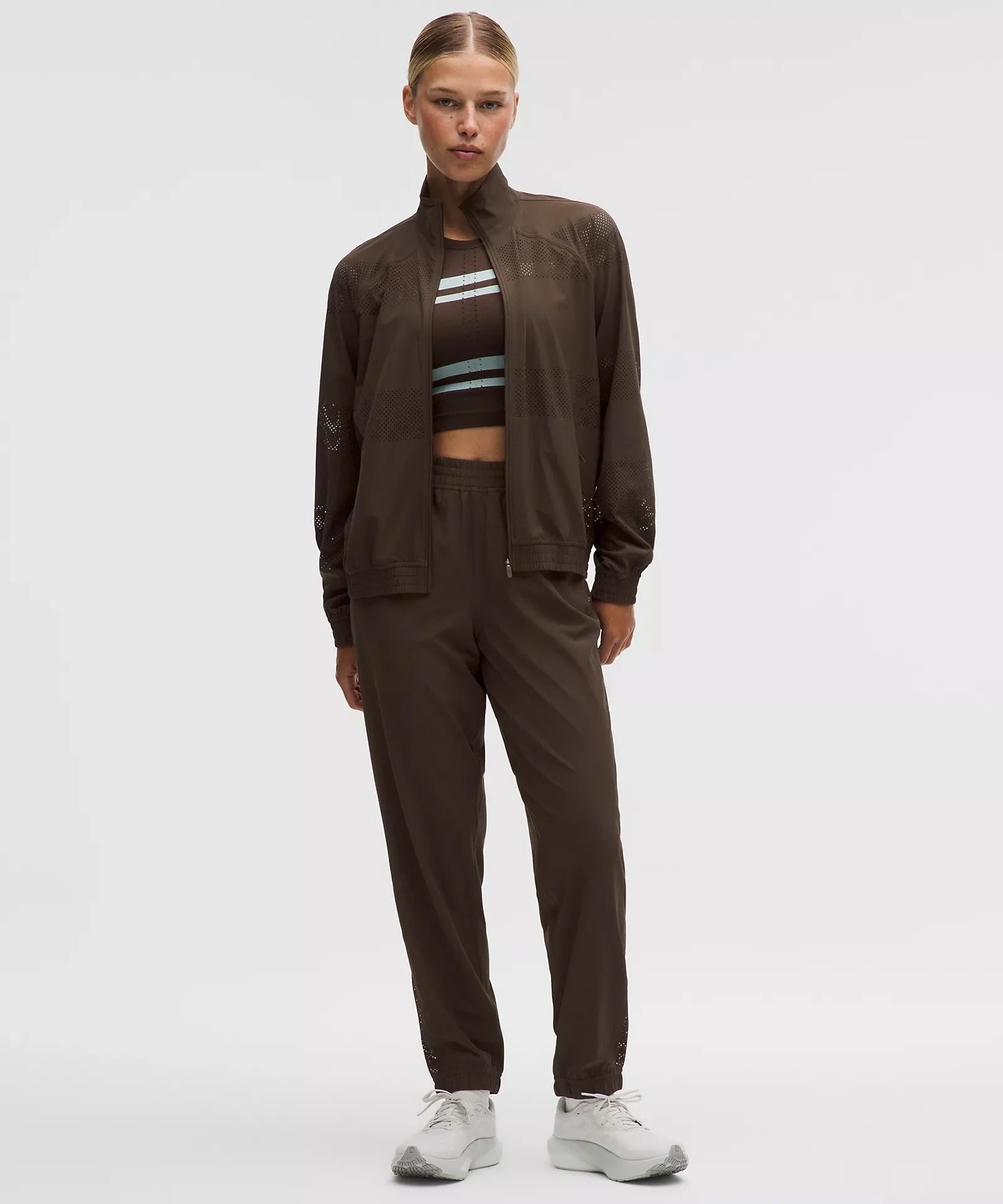 Adapted State Track Jacket Perforated Stripe