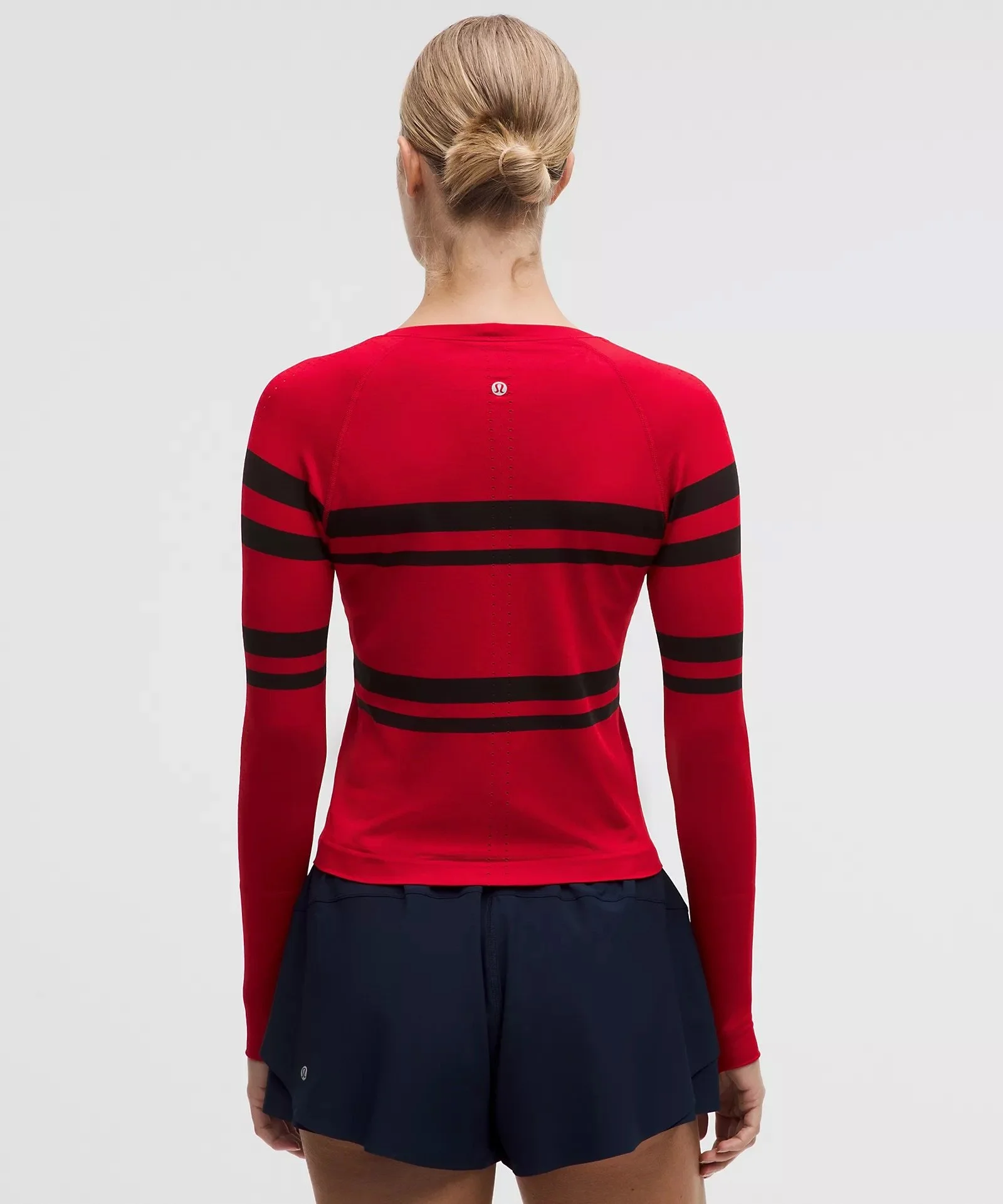 Swiftly Tech Long-Sleeve Shirt 2.0 Waist Length Stripe