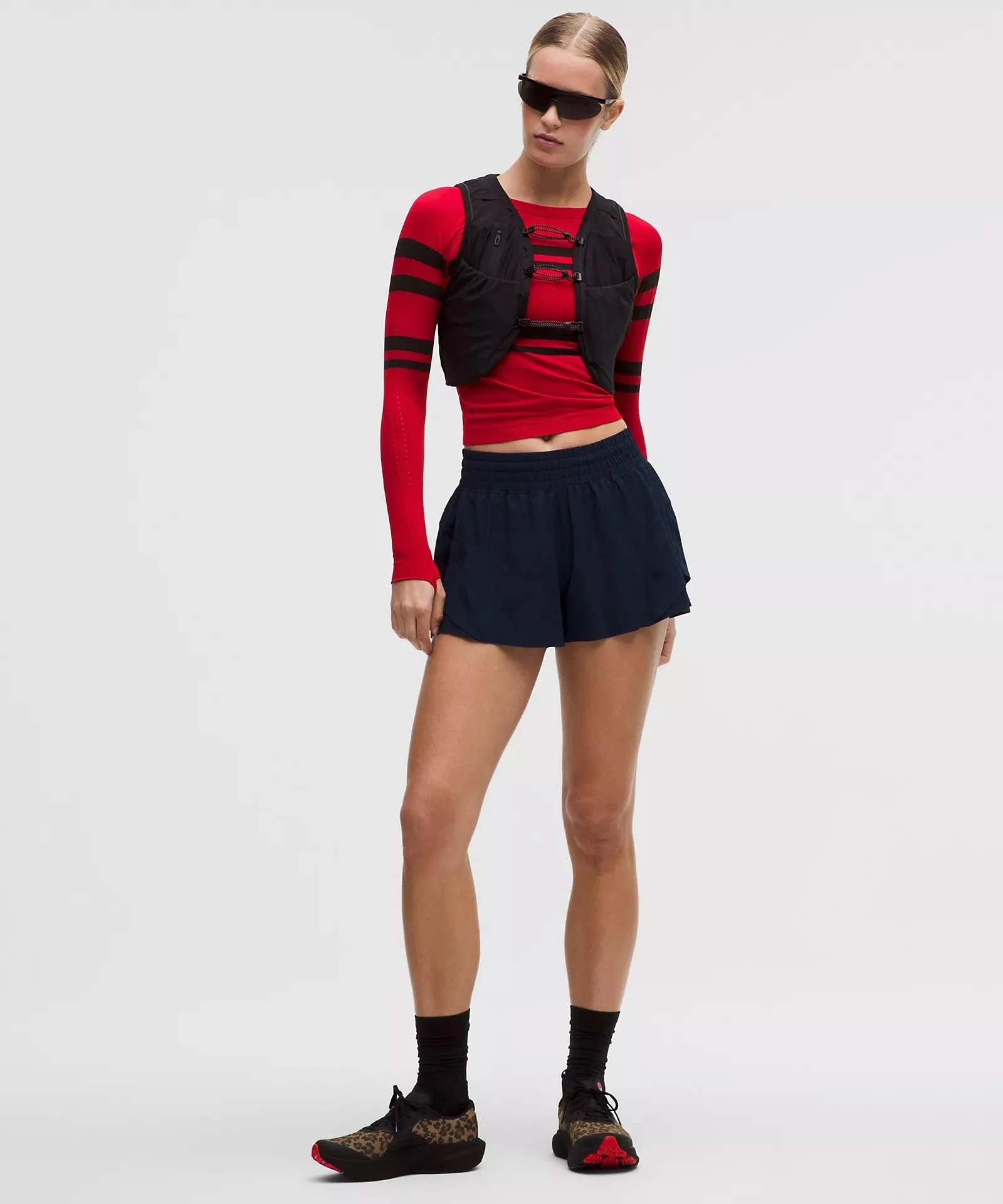 Swiftly Tech Long-Sleeve Shirt 2.0 Waist Length Stripe