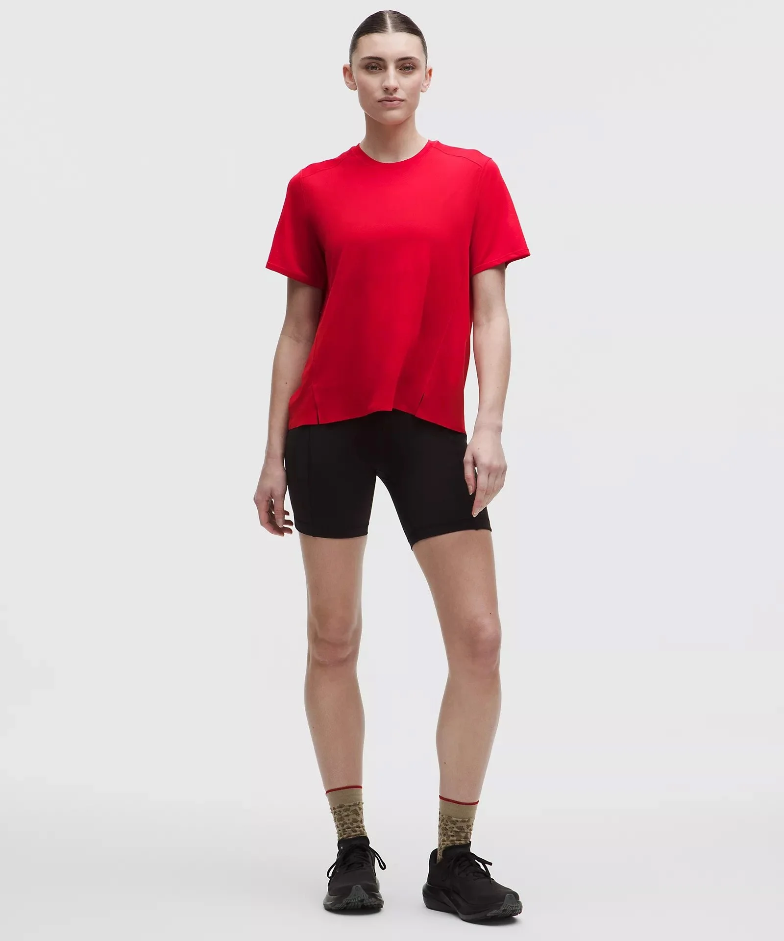 Fast and Free Short-Sleeve Shirt Perforated Stripe