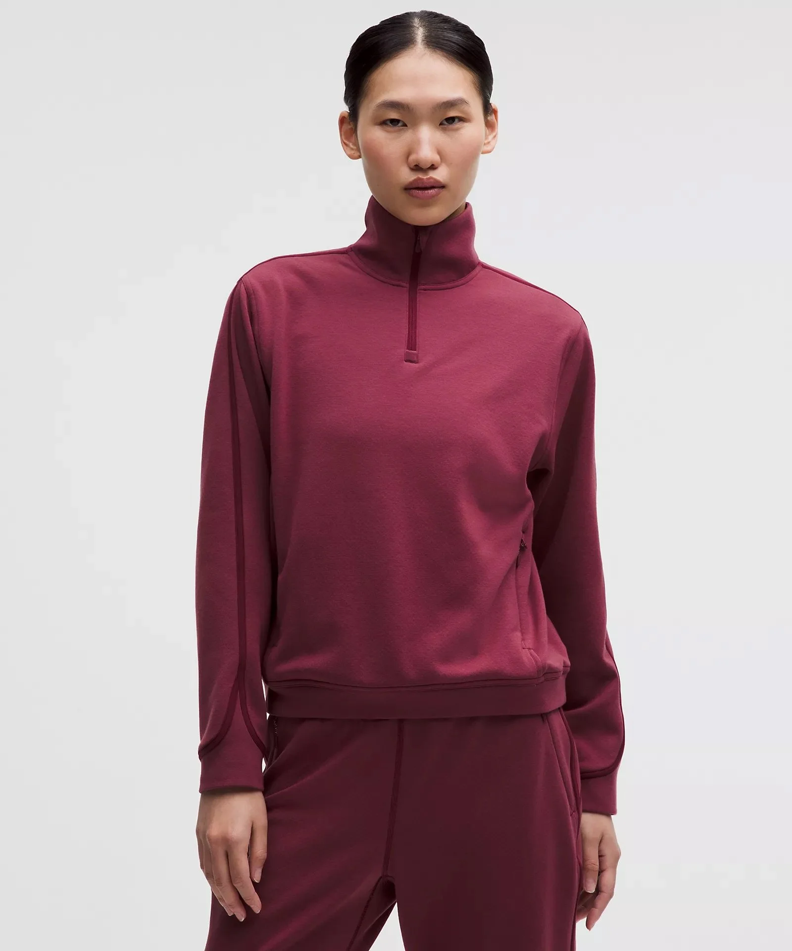 Textured Fleece Half Zip