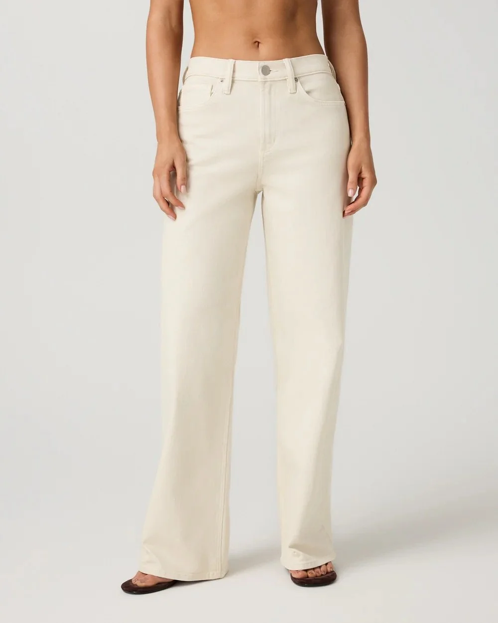 Vuori Vintage Wideleg Jean - Bone Denim