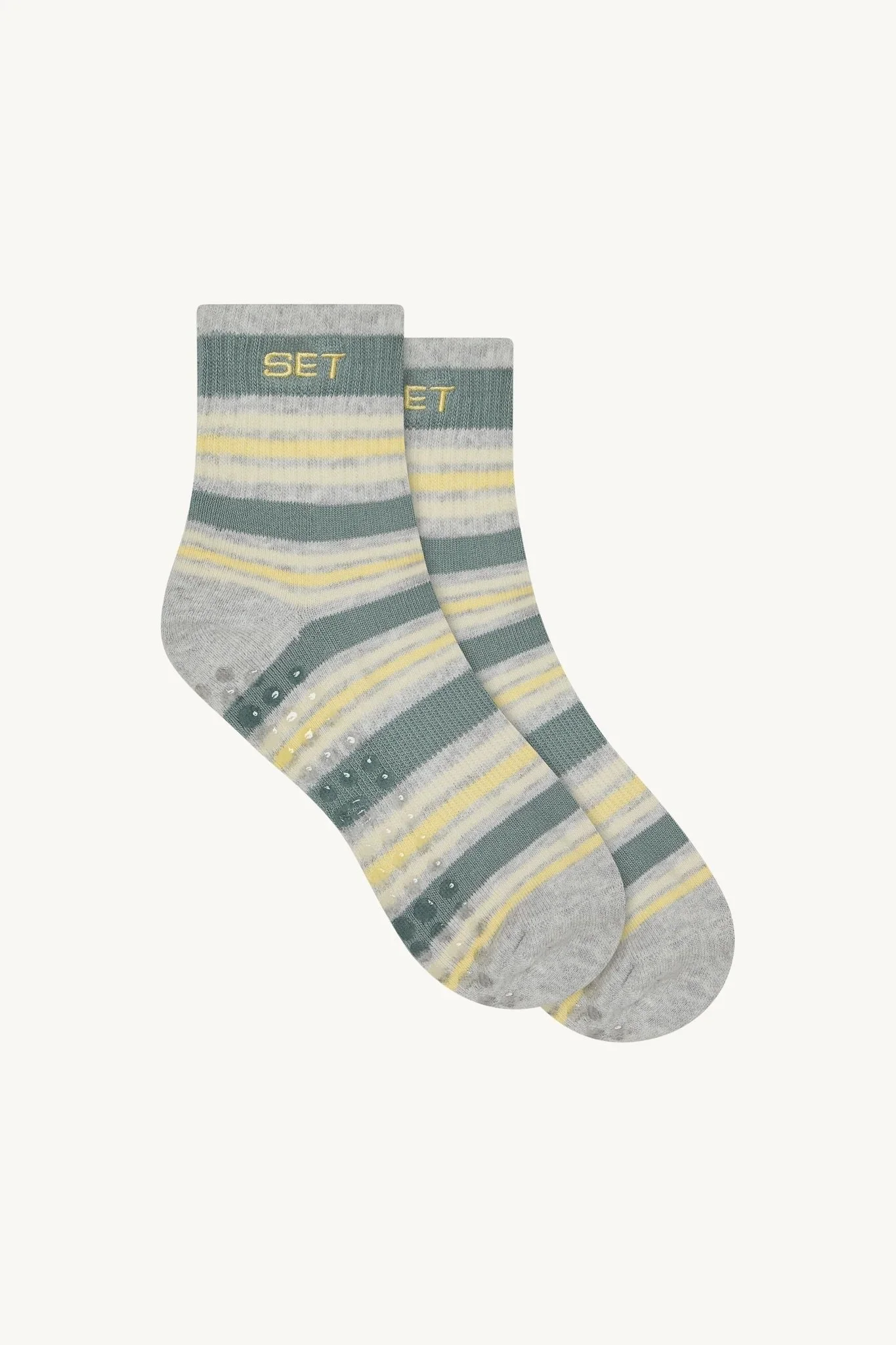 SET Stripe Shorty Grip Socks
