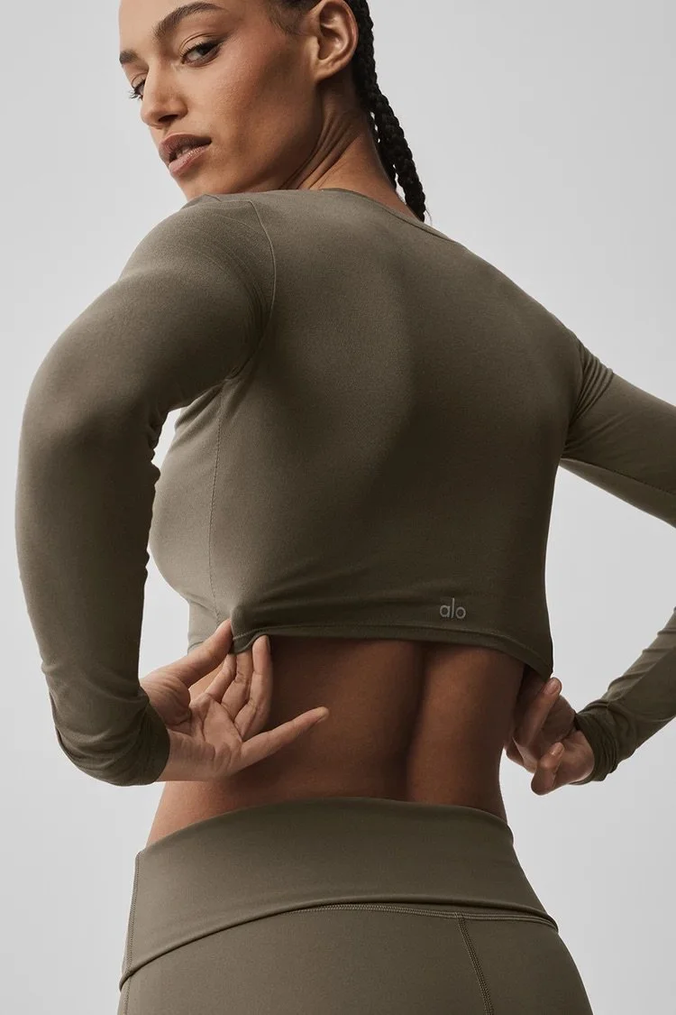 Alosoft Crop Finesse Long Sleeve