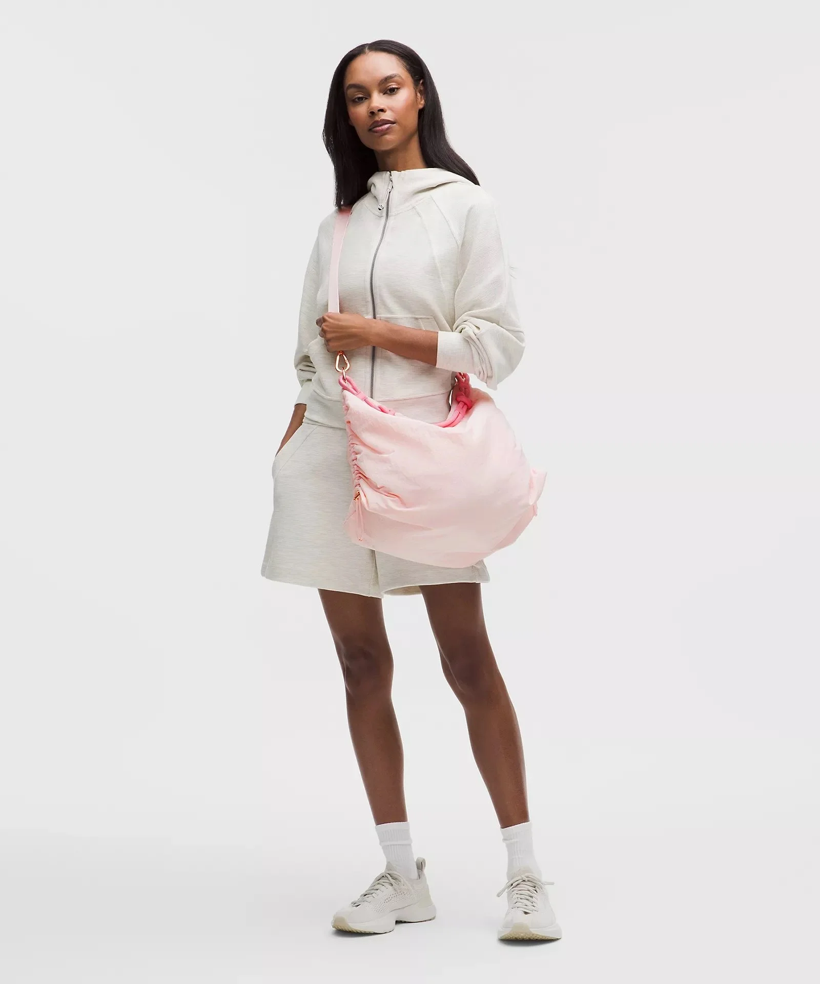 Convertible Ruched Crossbody Bag Large 16L