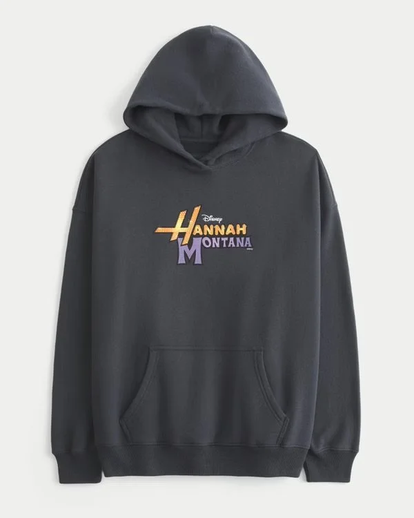 Oversized Hannah Montana Graphic Hoodie