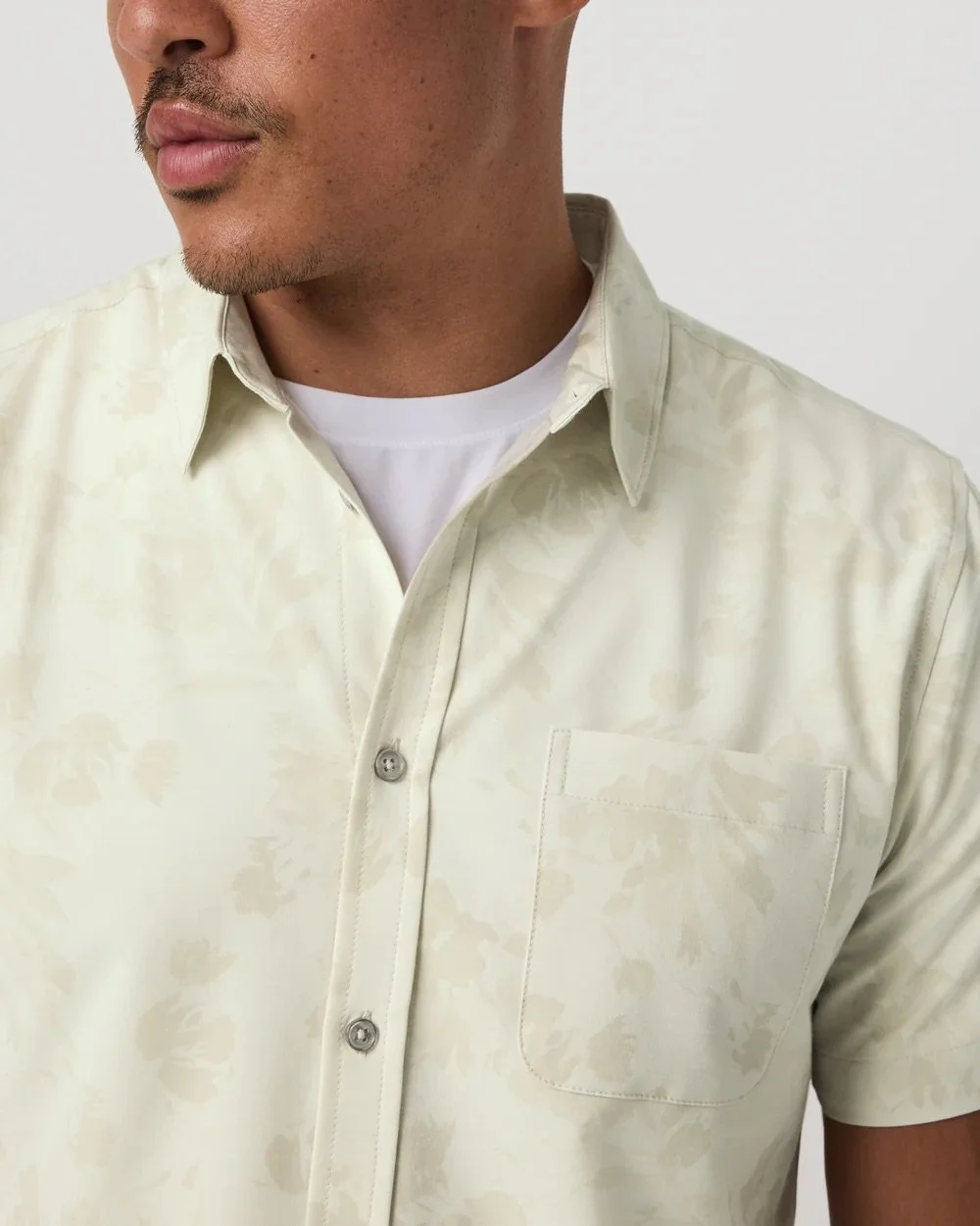 Short Sleeve Bridge Button Down - Fleur