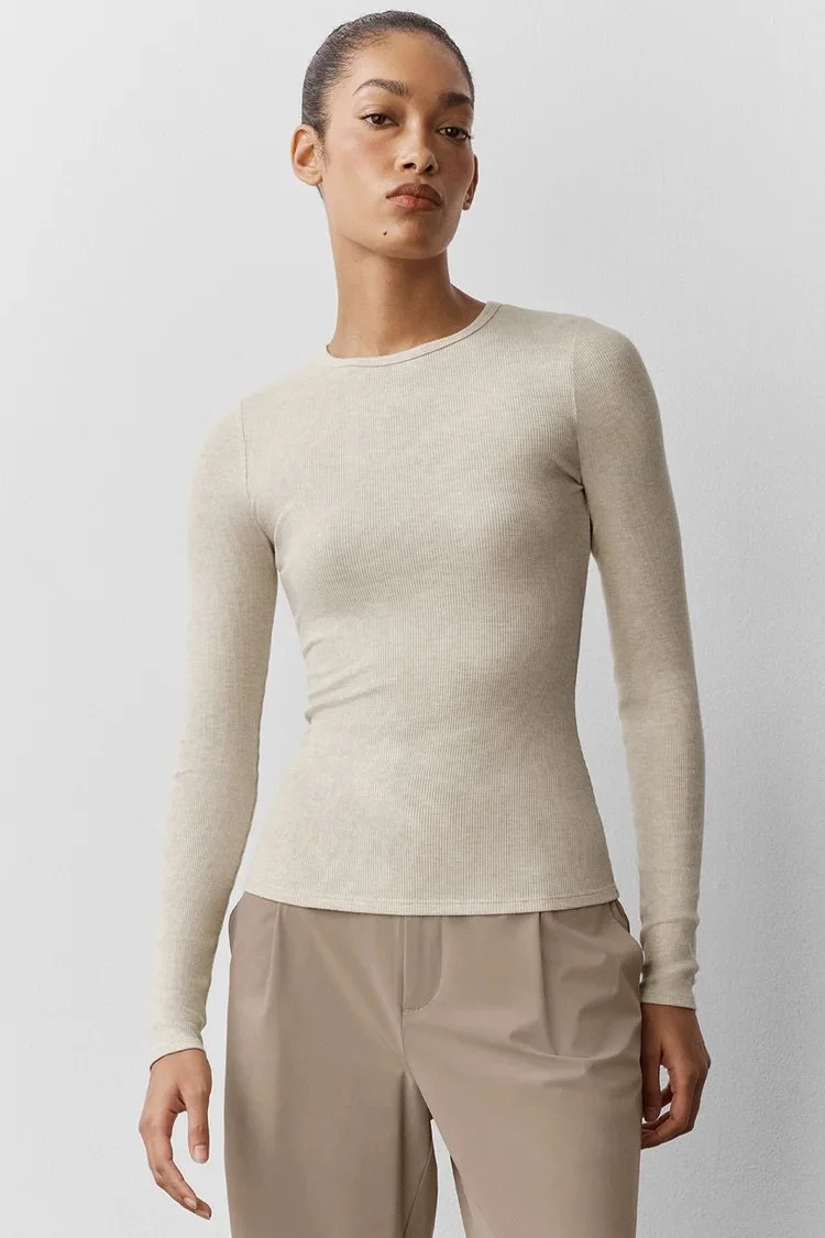 Ribbed Modal Long Sleeve