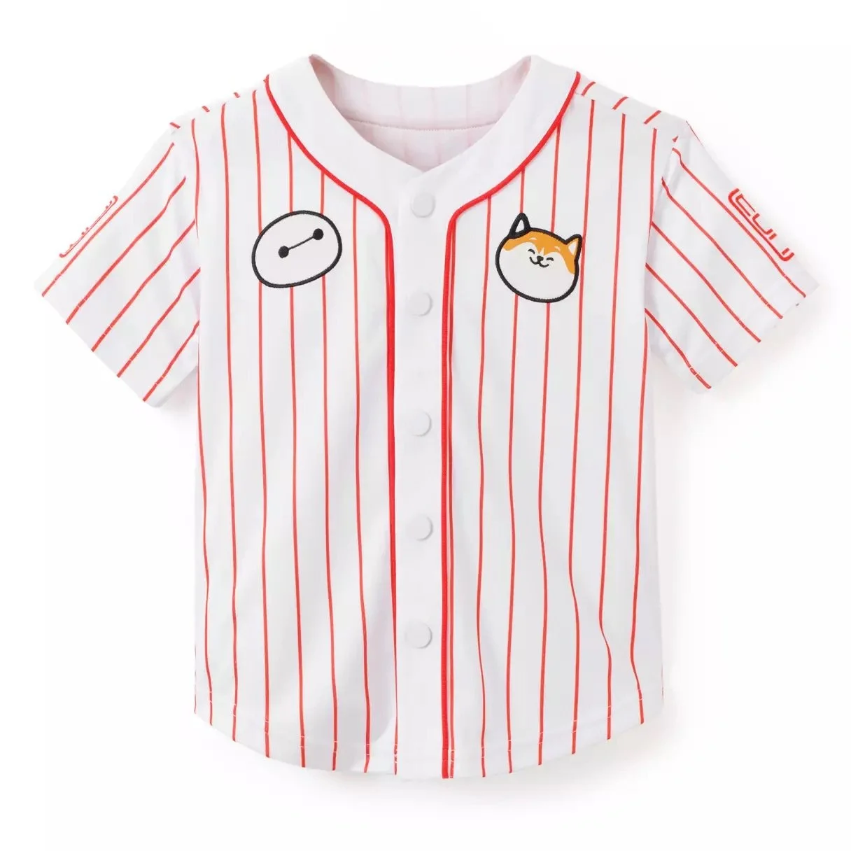 Kids Baymax and Mochi Baseball Shirt