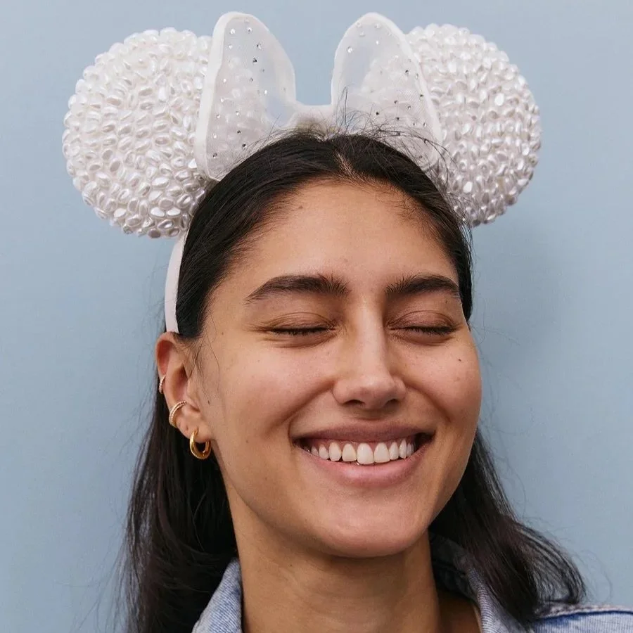 Disney BaubleBar Minnie Mouse Pearl Ear Headband