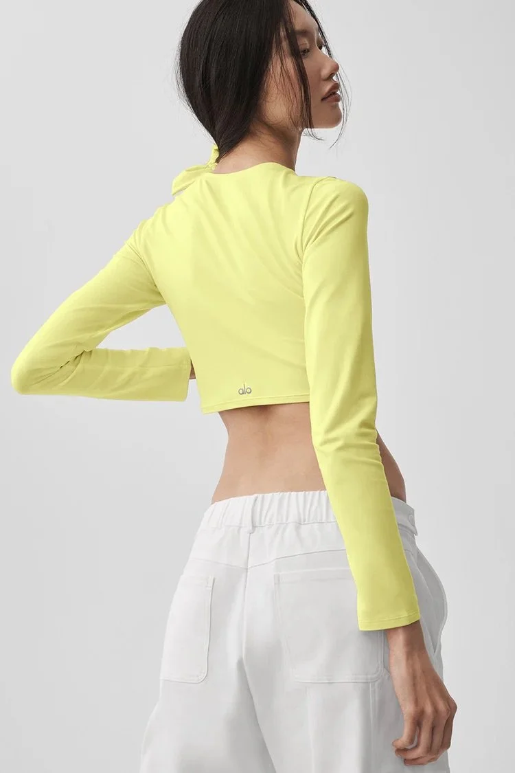 Alosoft Crop Finesse Long Sleeve
