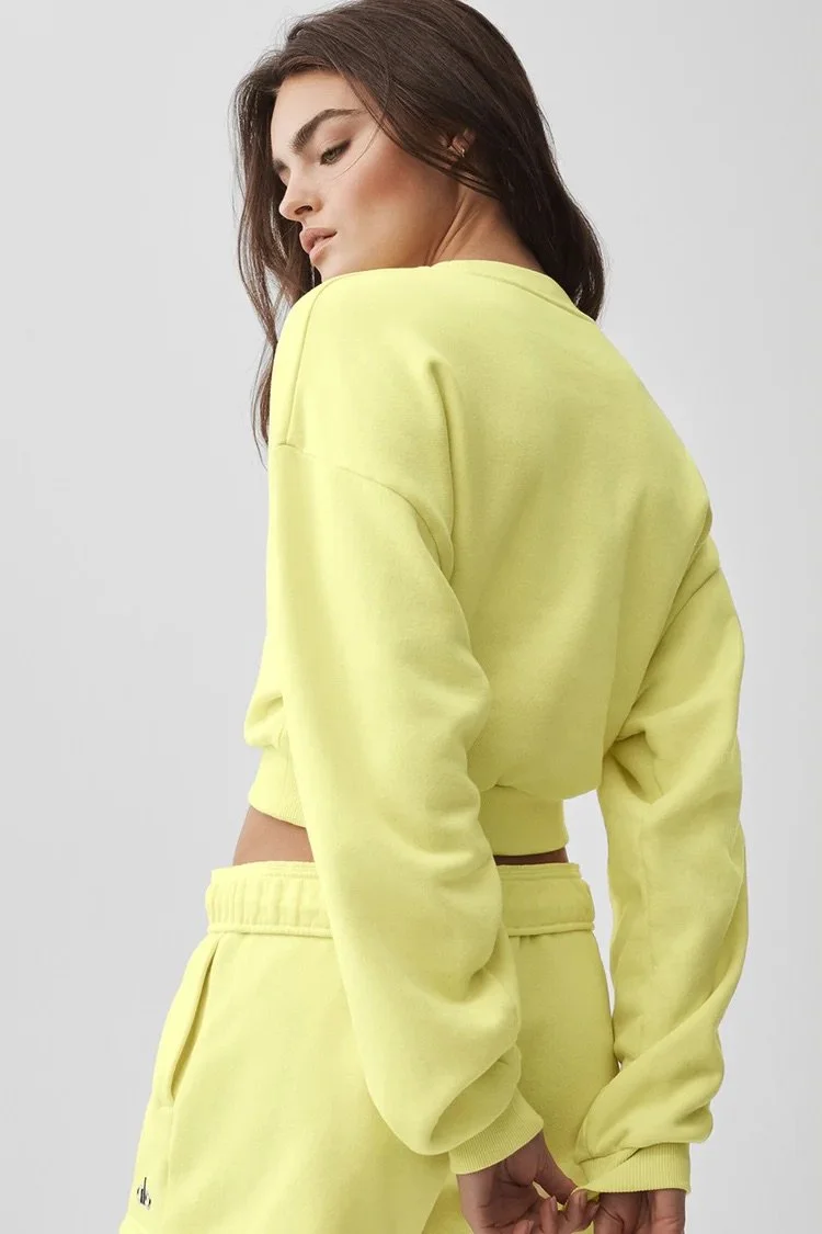 Cropped Accolade Crewneck