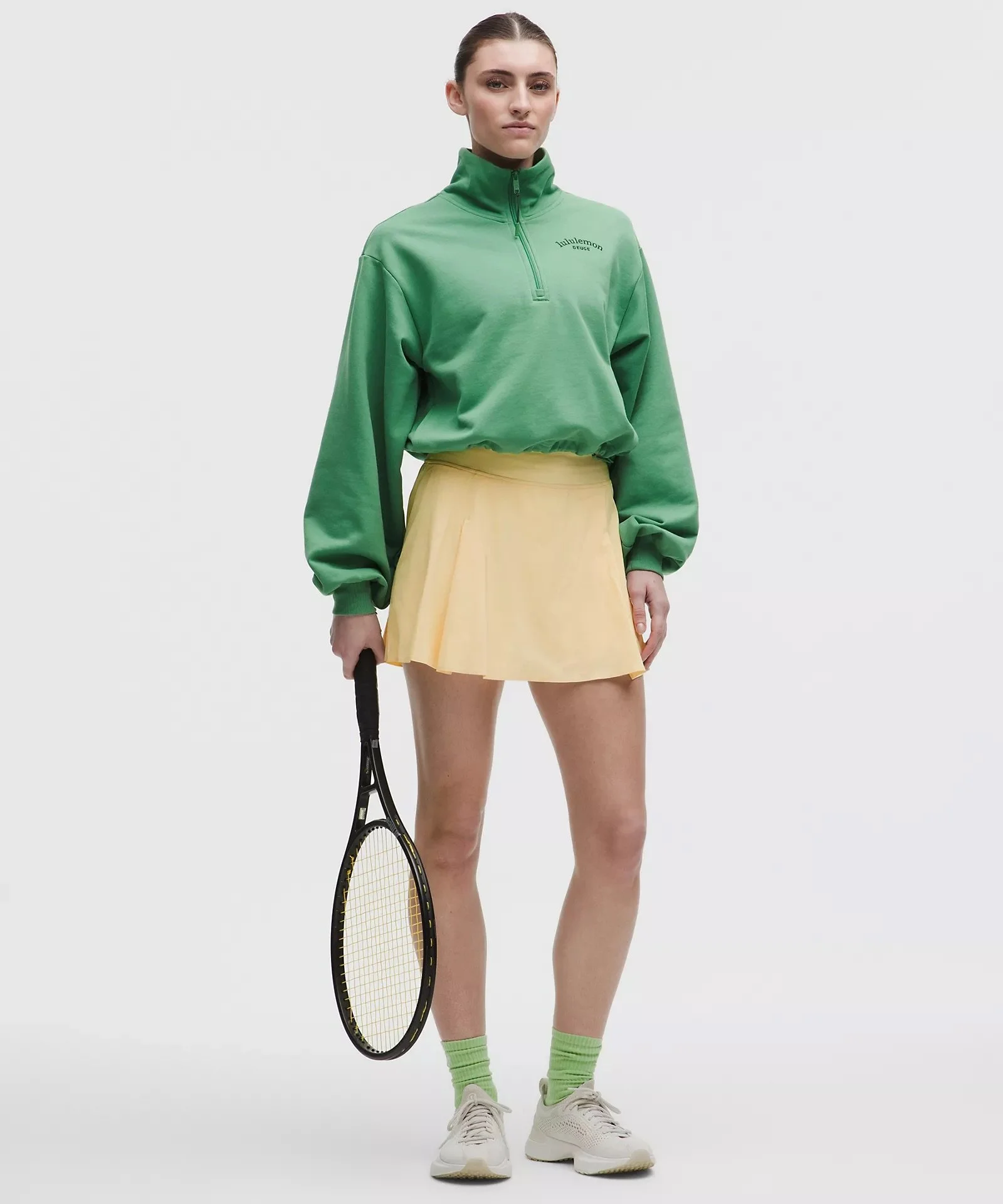 A-Line Side-Pleat Tennis Skirt