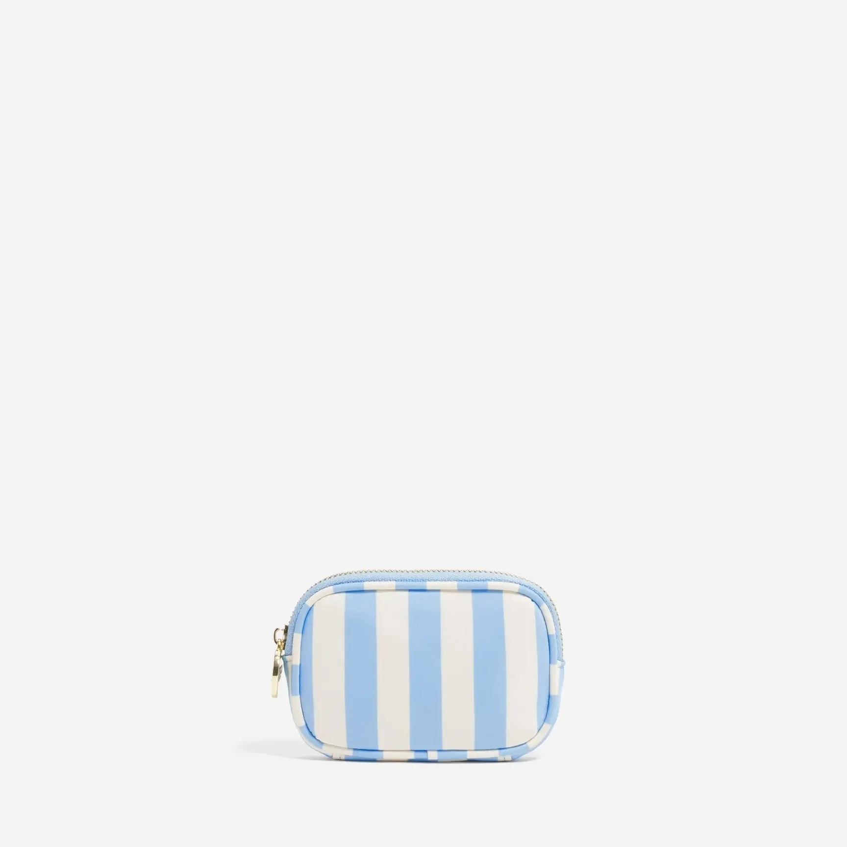 Periwinkle Stripe Micro Pouch