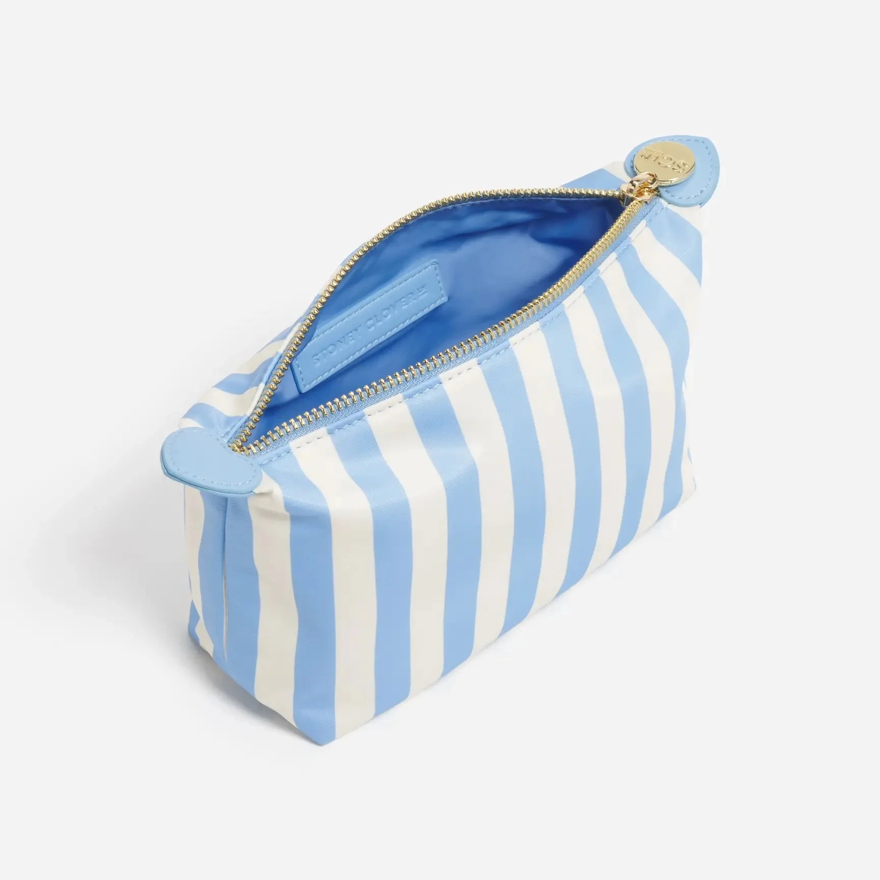 Periwinkle Stripe Pouchette 02