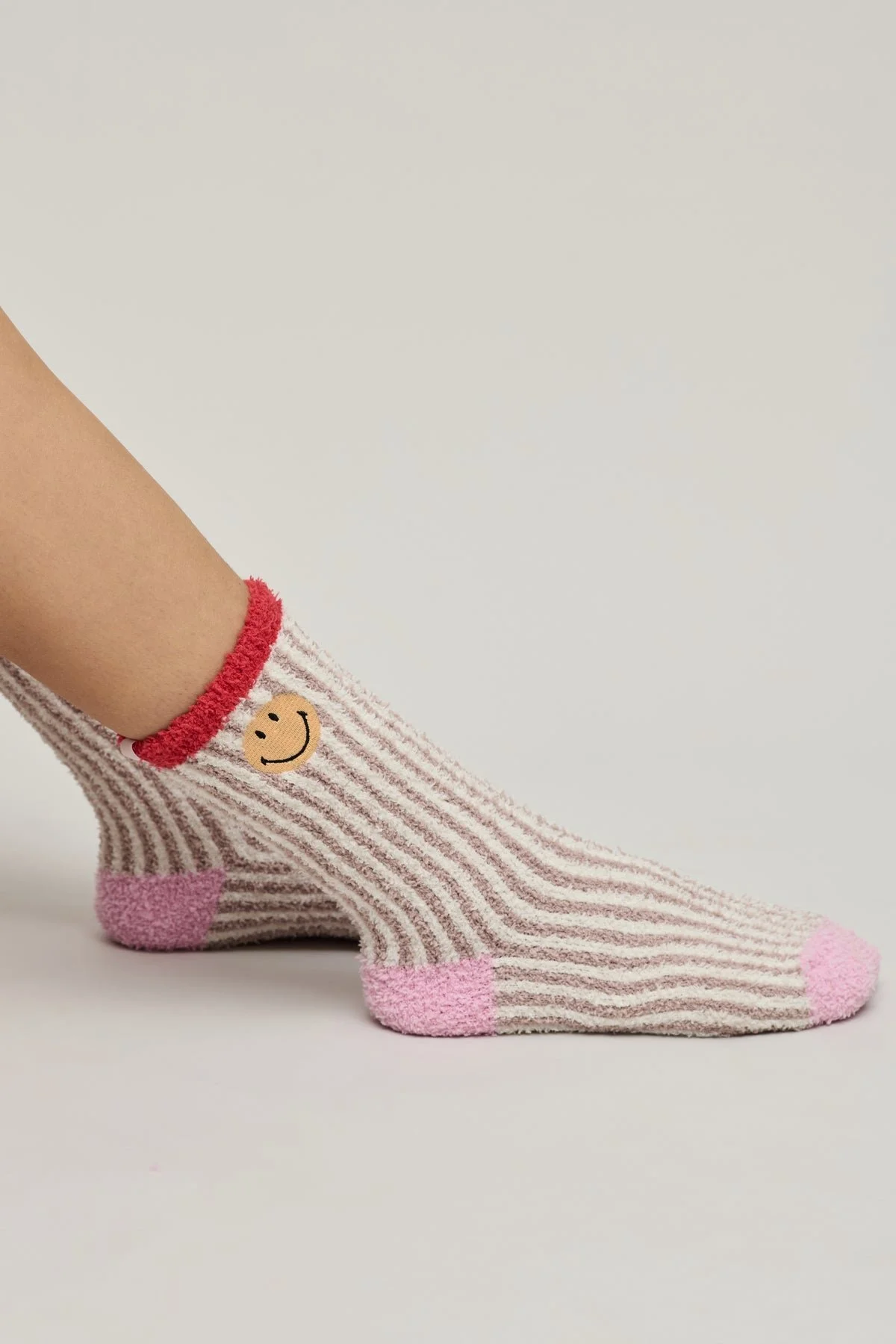 Smiley CozyChic Ribbed Sock Set