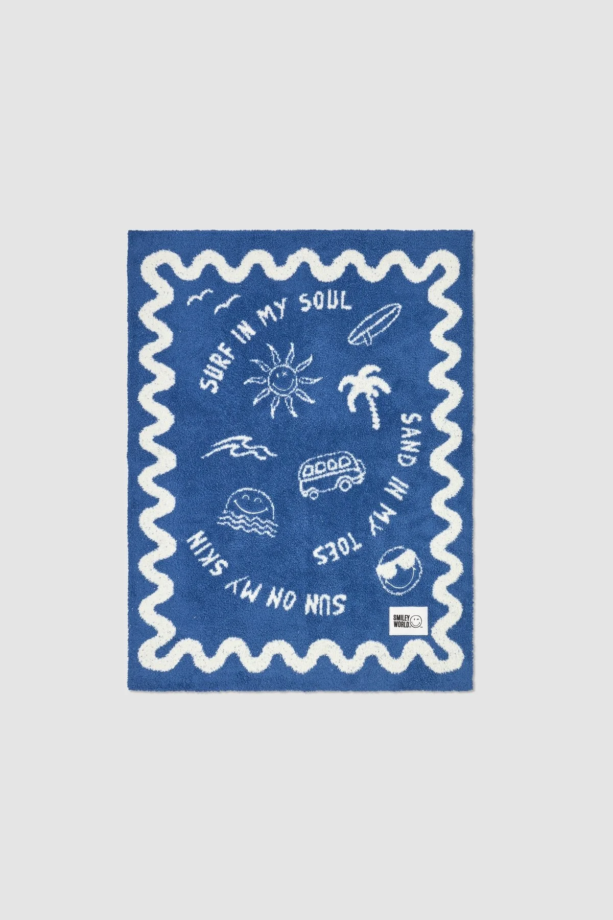 SmileyWorld Surf CozyChic Stroller Blanket