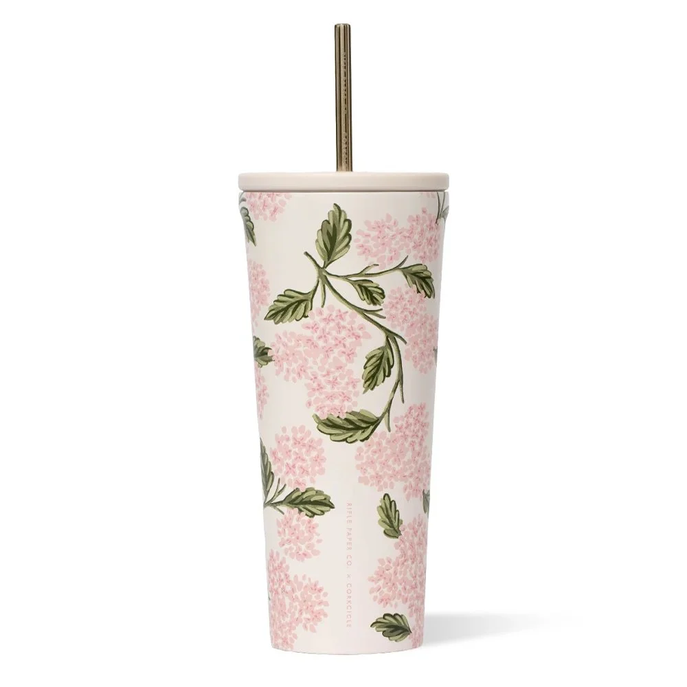 Rifle Paper Co. Pink Hydrangea Cold Cup