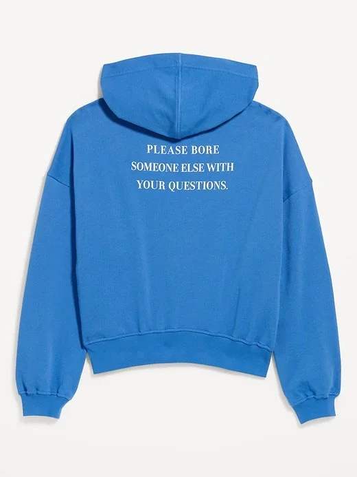 Oversized "Bore Someone Else" Pullover Hoodie