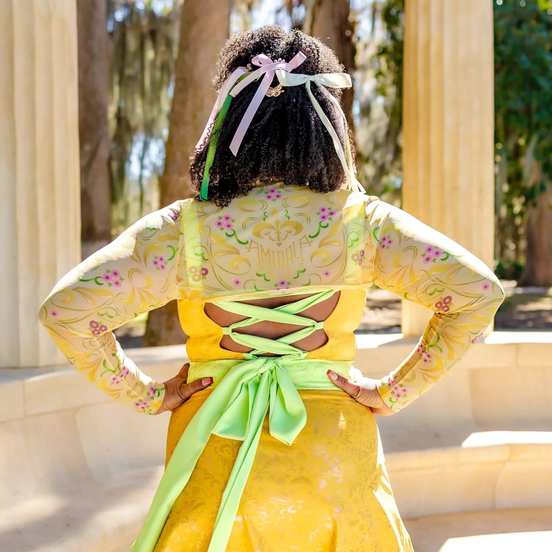 Queen Amidala Gold Picnic Mesh Shrug