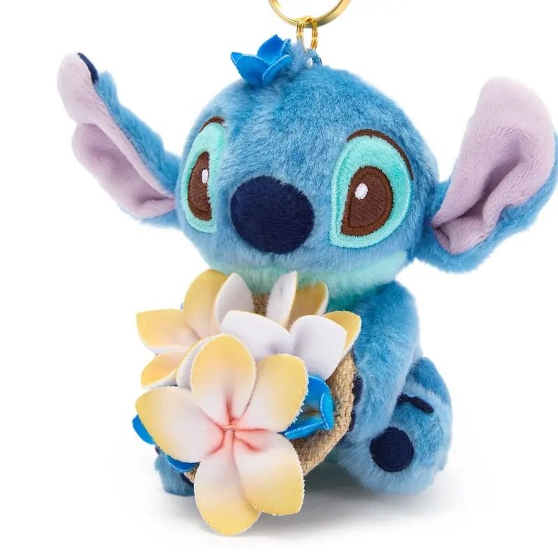 Stitch Summertime Plush Keychain Bag Charm