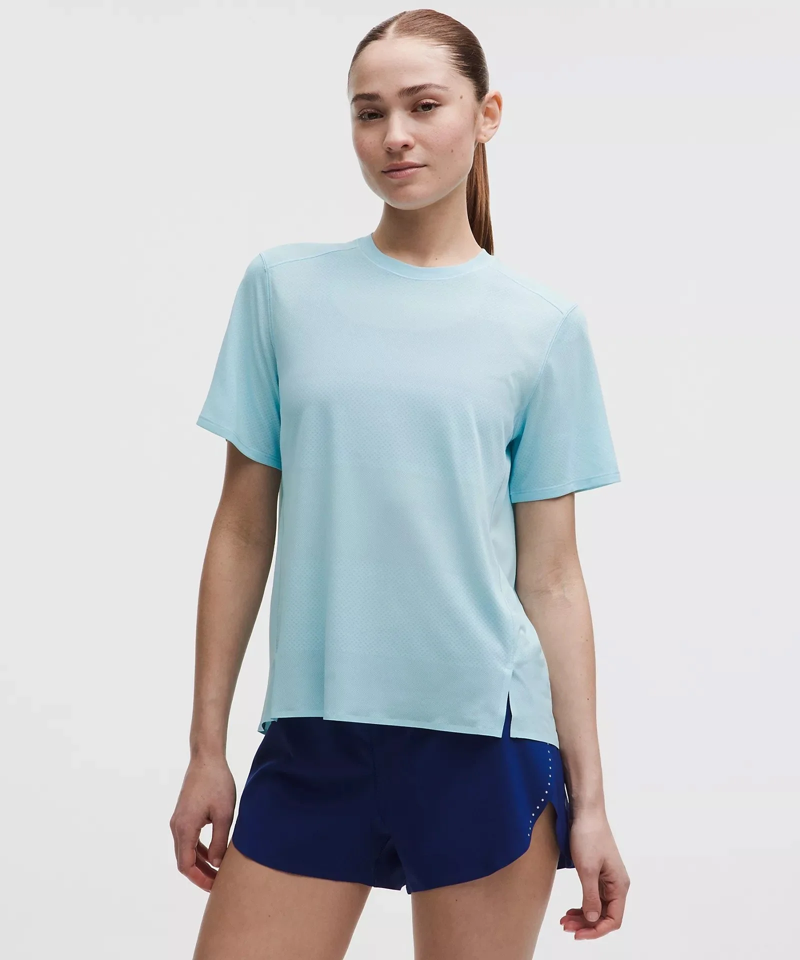 Fast and Free Short-Sleeve Shirt Perforated Stripe
