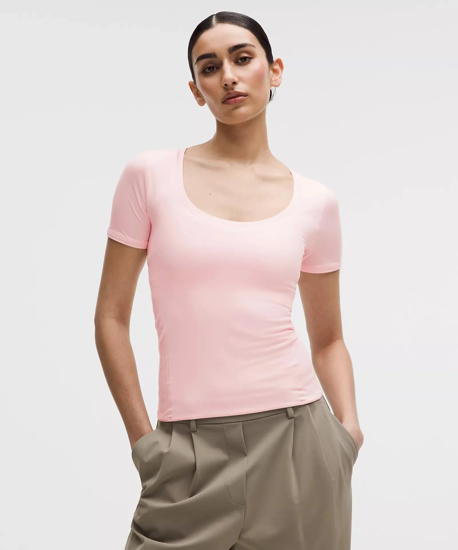 Wundermost Ultra-Soft Nulu Scoop-Neck T-Shirt