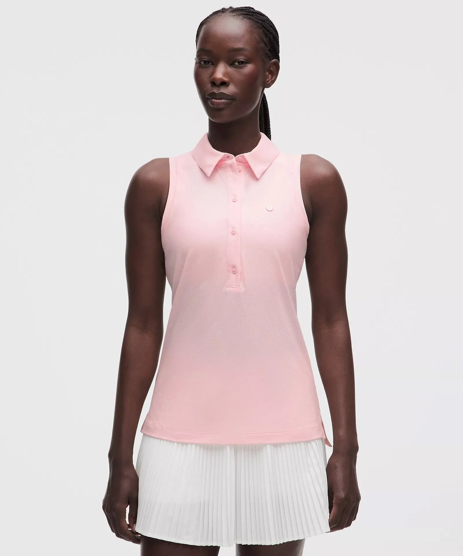 Quick-Dry Sleeveless Polo Shirt