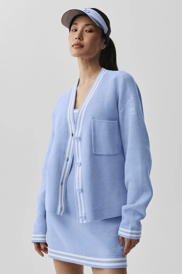 Tennis Club Sweater Knit Cardigan