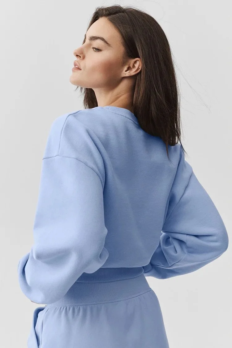 Cropped Accolade Crewneck