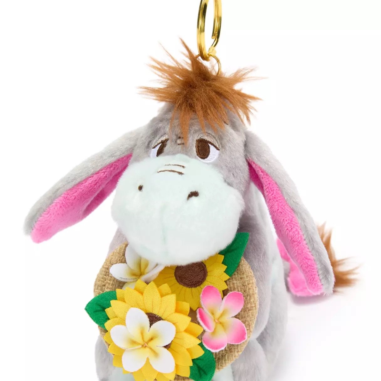 Eeyore Summertime Plush Keychain Bag Charm