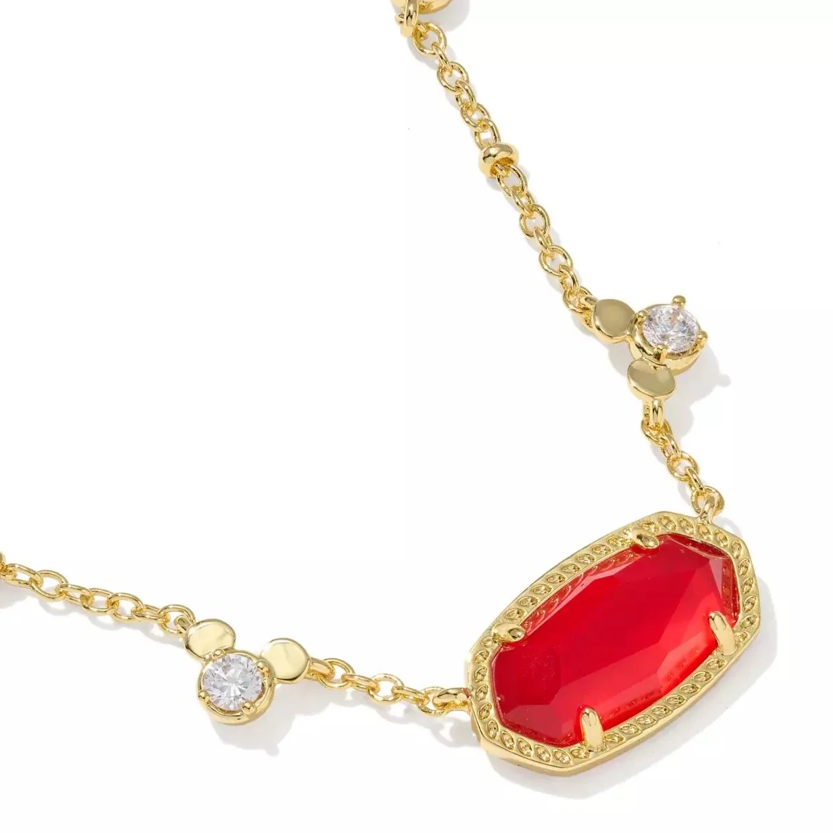 Kendra Scott Mickey Red Elisa Short Necklace