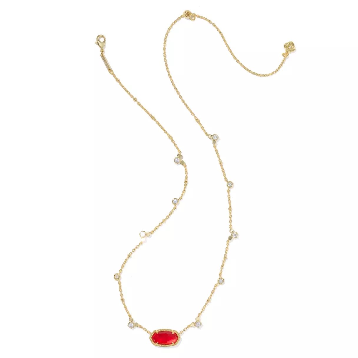 Kendra Scott Mickey Red Elisa Short Necklace