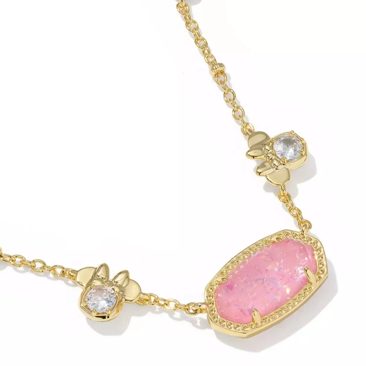 Kendra Scott Minnie Pink Elisa Short Necklace