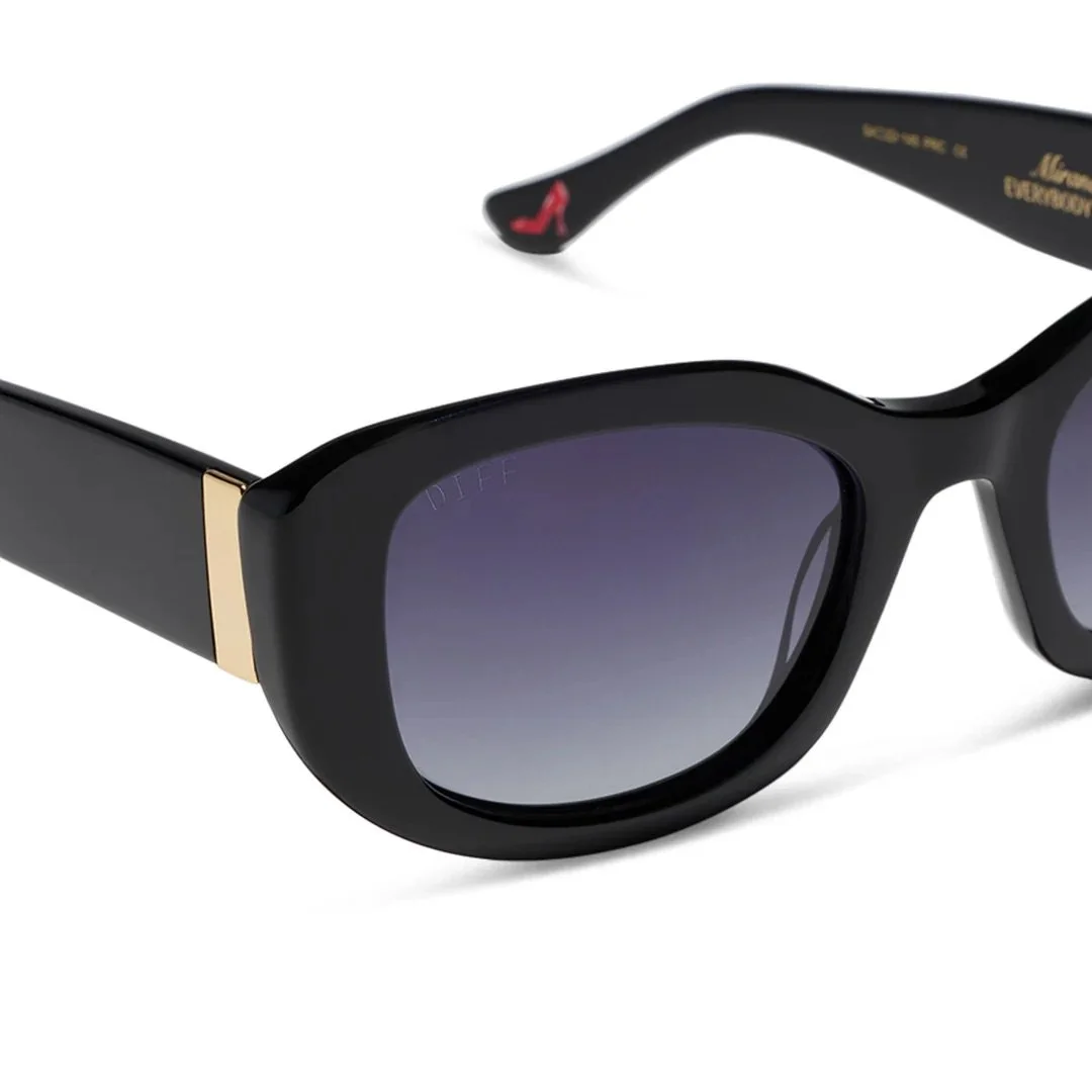 Miranda Black Grey Gradient Polarized Sunglasses