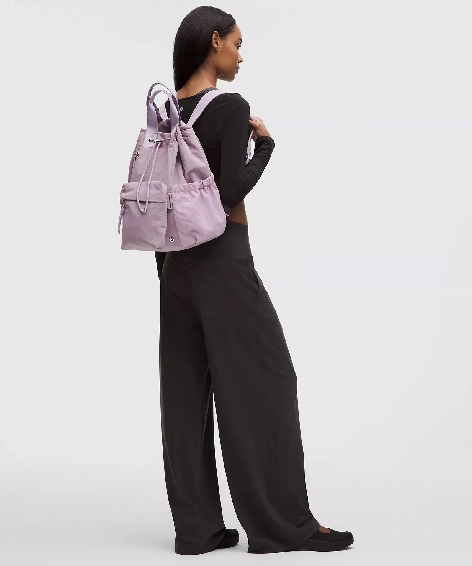 2-in-1 Drawstring Bucket Bag