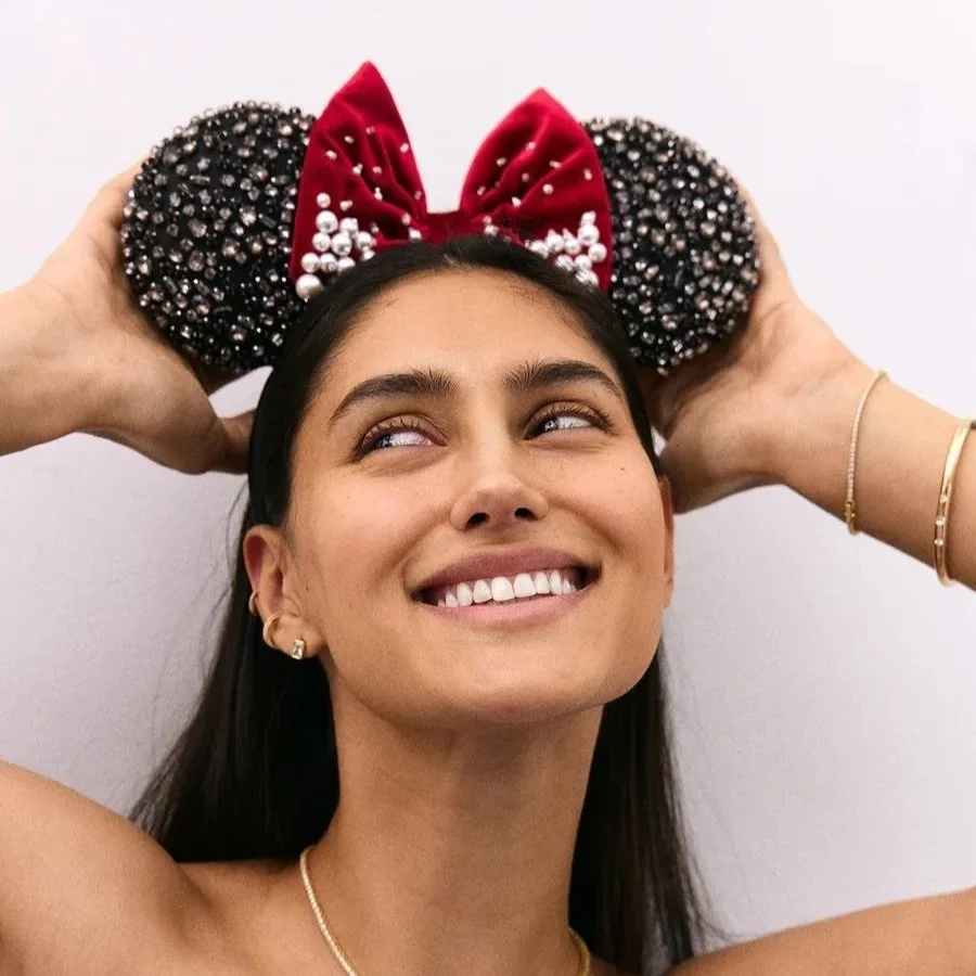 Disney BaubleBar Minnie Mouse Classic Crystal Ear Headband