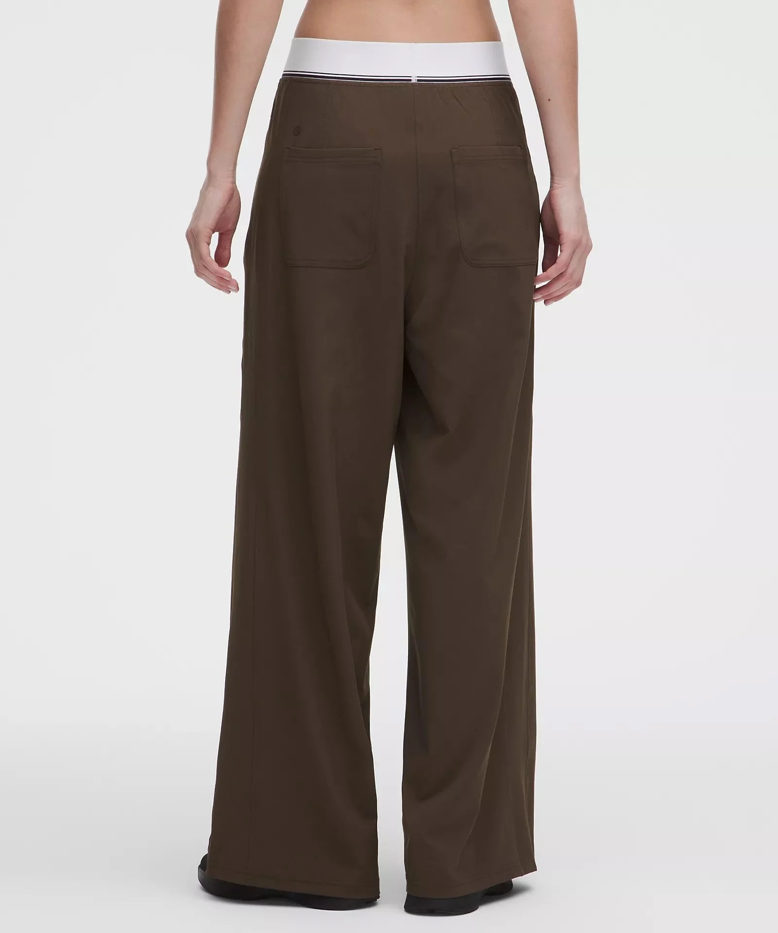 Swift High-Rise Wide-Leg Pant Logo Waistband