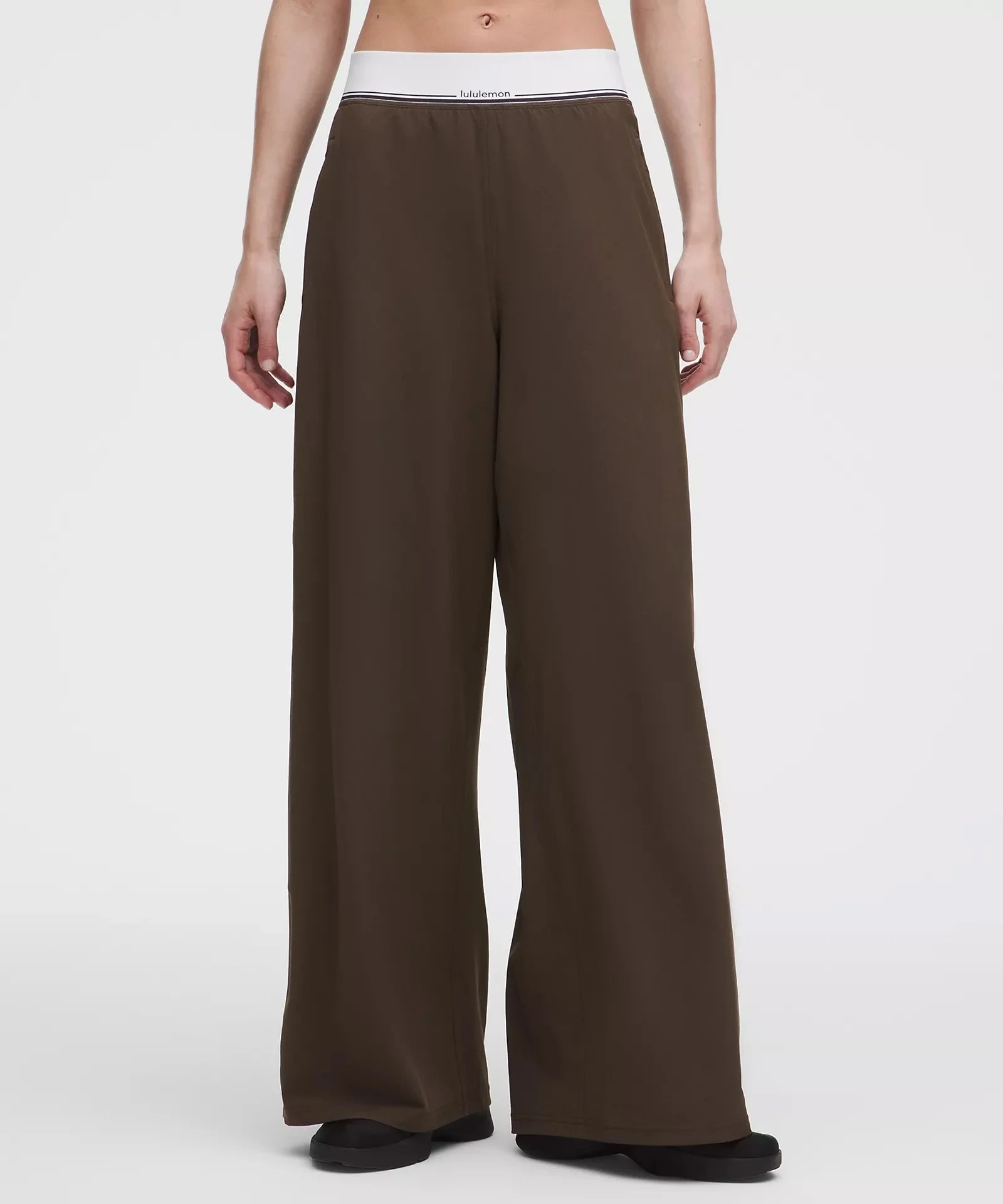 Swift High-Rise Wide-Leg Pant Logo Waistband