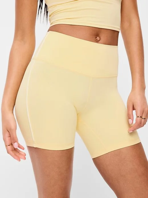 High-Waisted StudioSmooth Biker Shorts 6”