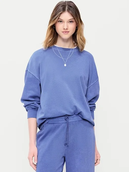 Oversized Crew-Neck Sweatshirt