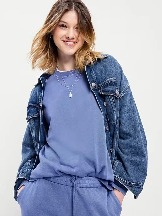 Oversized Crew-Neck Sweatshirt