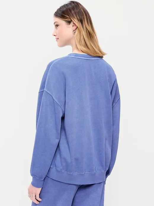 Oversized Crew-Neck Sweatshirt