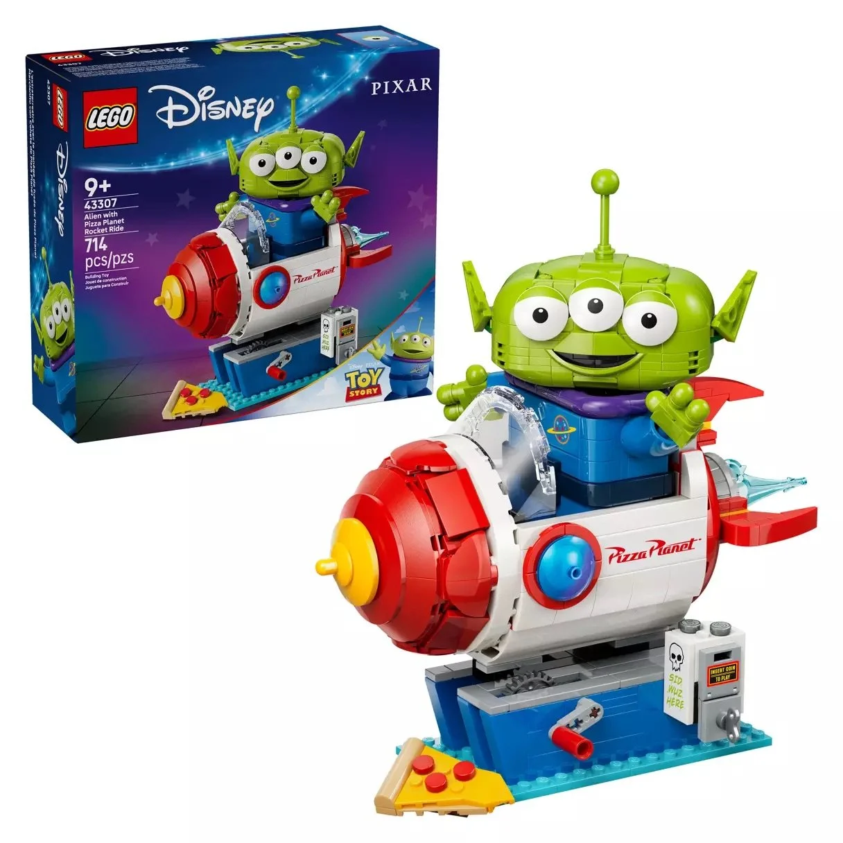 LEGO Toy Story Alien with Pizza Planet Rocket Ride
